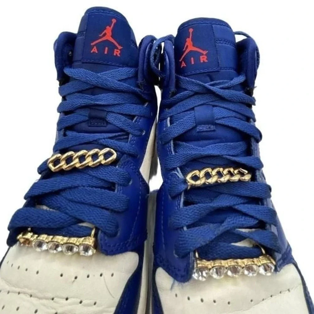 Nike Air Jordan 1 Retro High Gold Medal Olympic Deep Royal Blue Metallic Gold